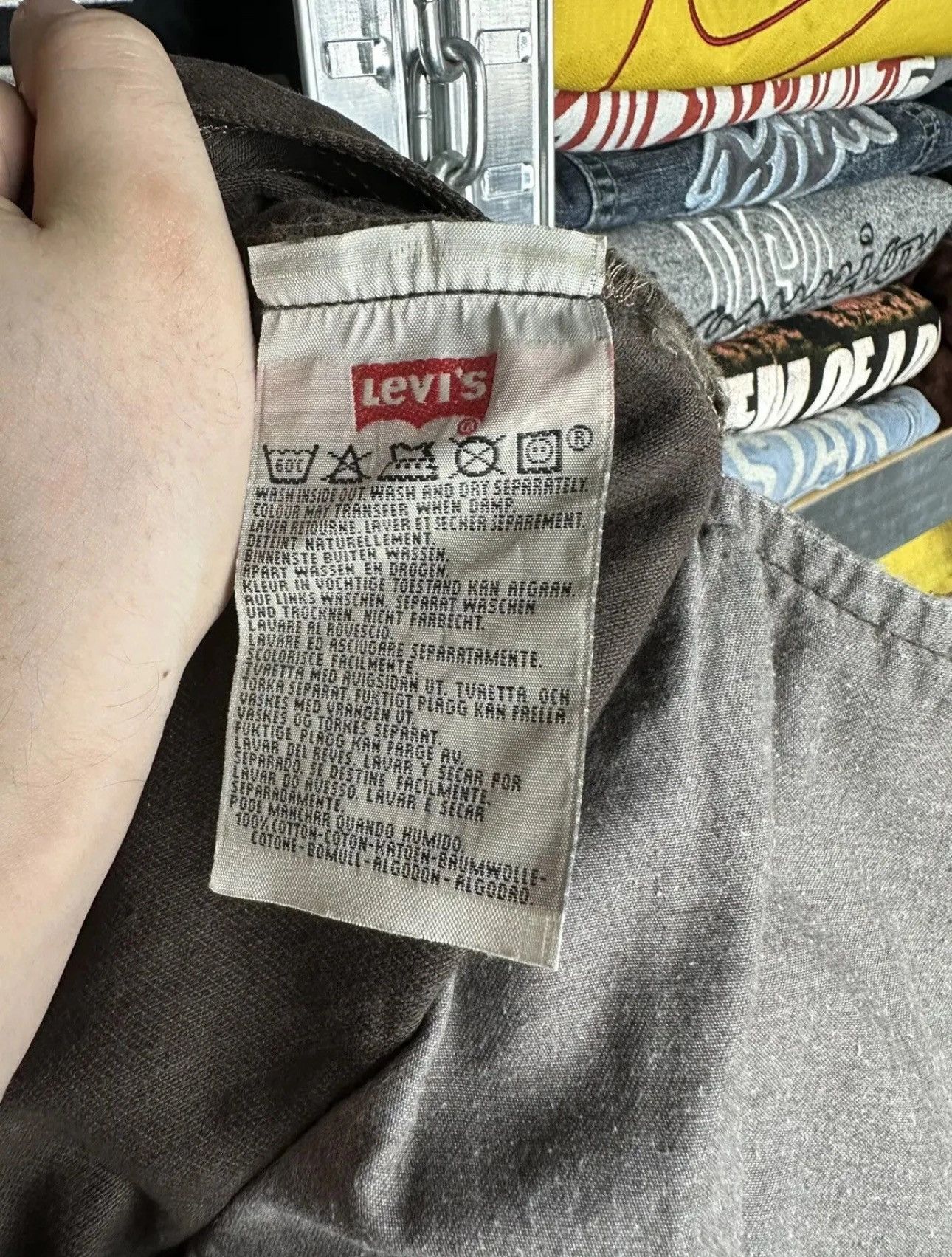 Levi's Crazy Vintage 90s Levi’s 501 Jeans Light Wash Tapered Size US 33 - 13 Thumbnail