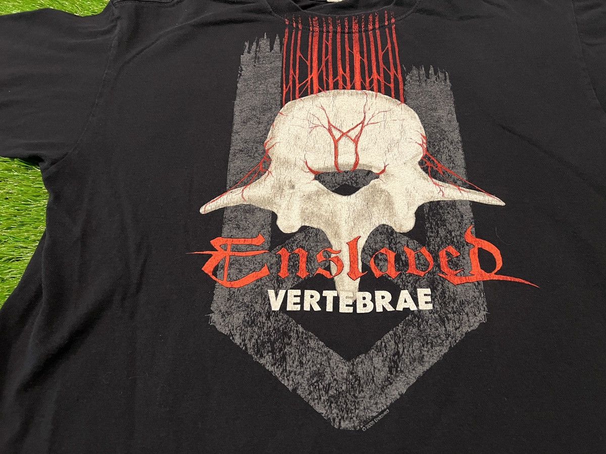 Band Tees × Vintage Vintage ENSLAVED Vertebrae 2009 Tour Dates 2-SIDED Norwegian Size US XL / EU 56 / 4 - 2 Thumbnail
