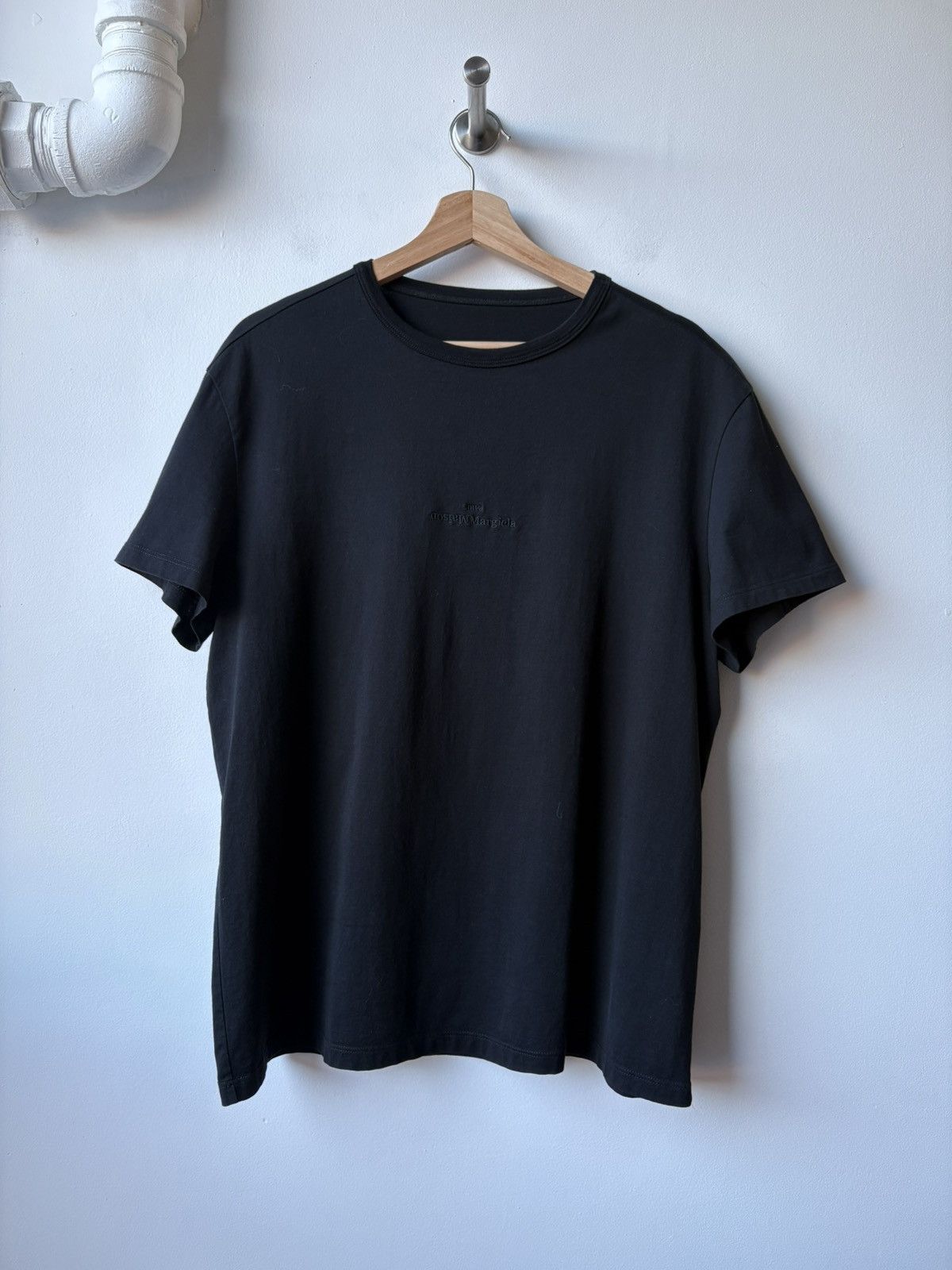 Maison Margiela Maison Margiela SS23 Distorted black logo tee Size US M / EU 48-50 / 2 - 1 Thumbnail
