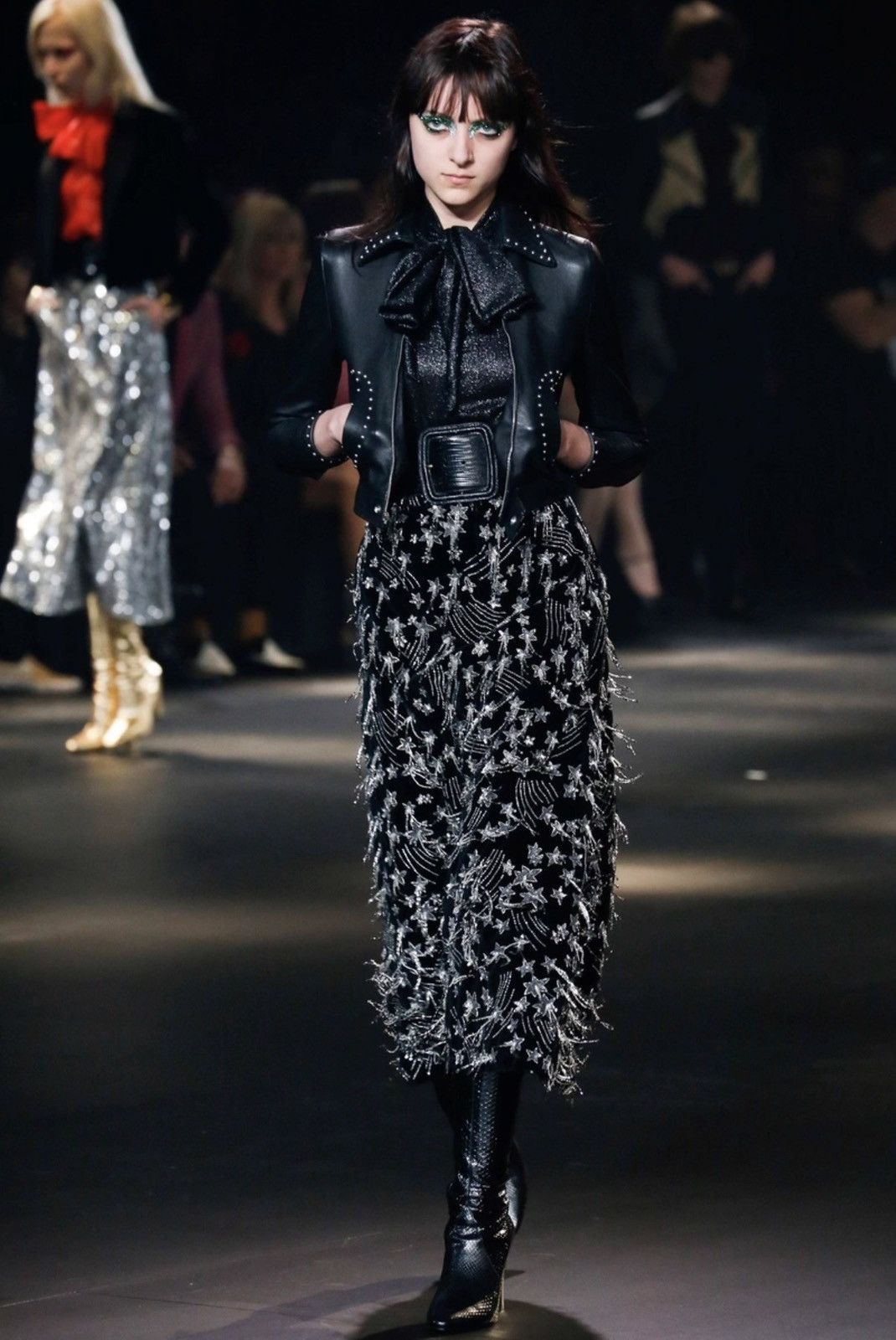 Saint Laurent Paris Saint Laurent (SLP) 16FW Runway Wool Zip Studded Jacket Size US XL / EU 56 / 4 - 7 Thumbnail