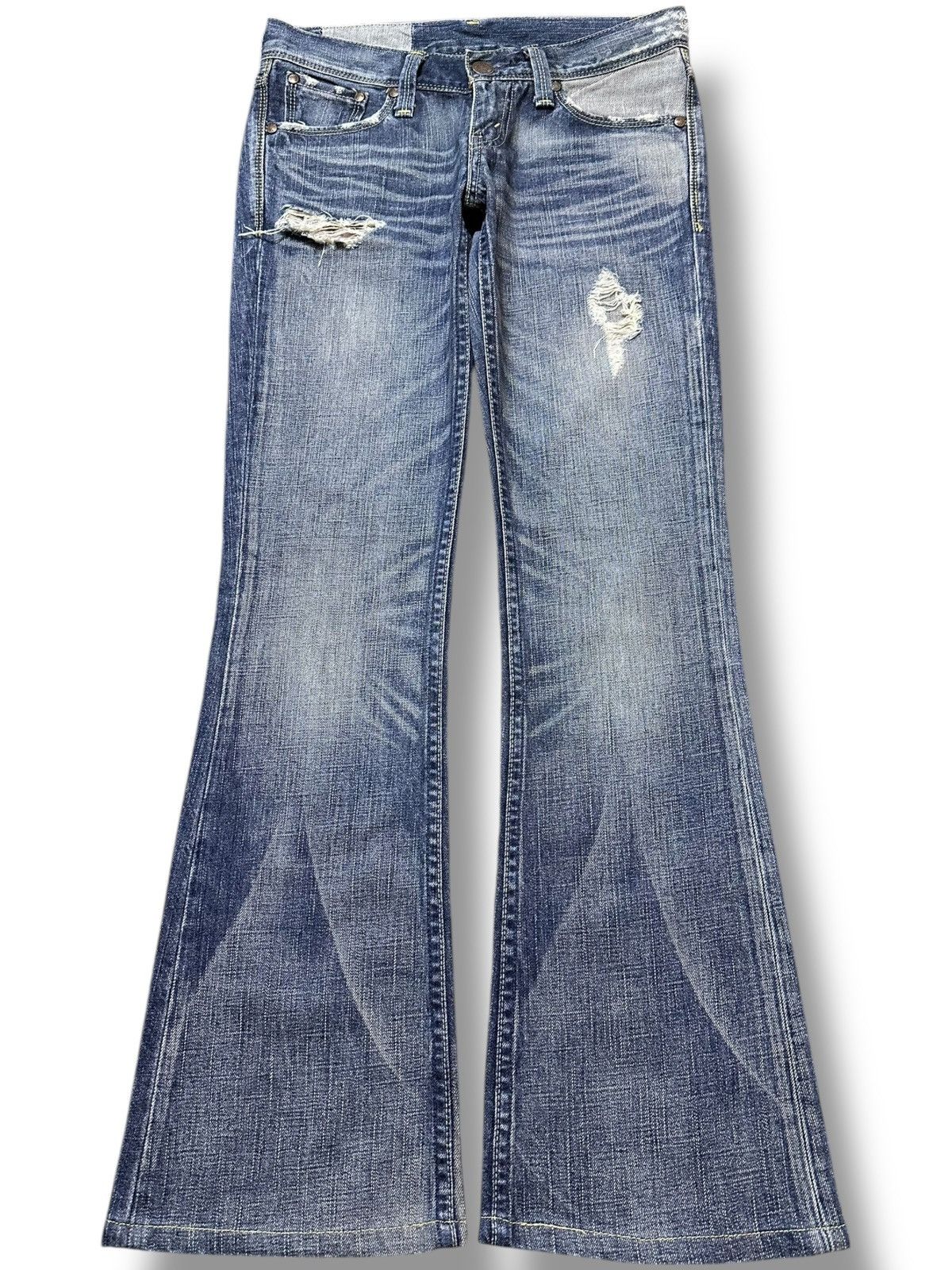 Levi's Vintage Clothing Vintage Levi’s 926-03 Flare Bootcut Distressed Denim Size US 29 - 1 Thumbnail