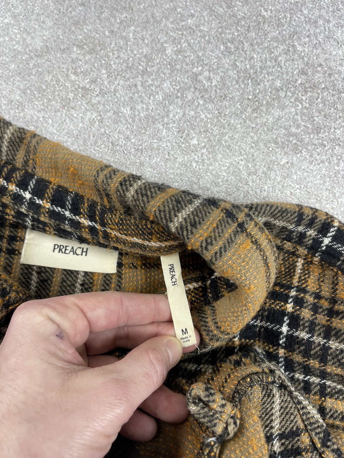 Preach Preach Sample Plaid Flannel Shirt Jacket Size M Size US M / EU 48-50 / 2 - 9 Thumbnail