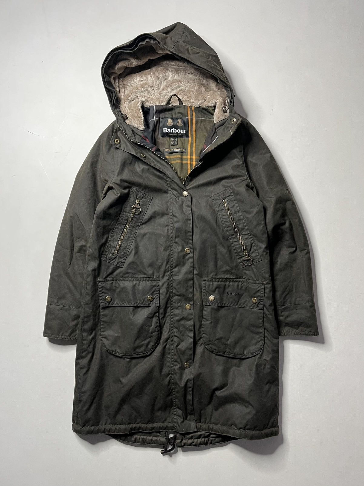 Barbour Barbour Stavia Wax Jacket Size S / US 4 / IT 40 - 1 Thumbnail