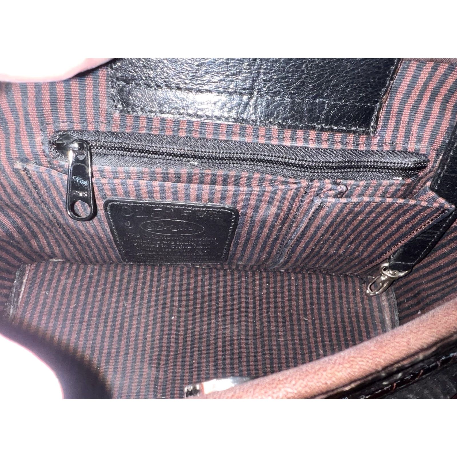 Brighton VINTAGE Brighton Black Leather Purse Tote Braided Straps Wallet Coin Pouch Women Size ONE SIZE - 6 Thumbnail