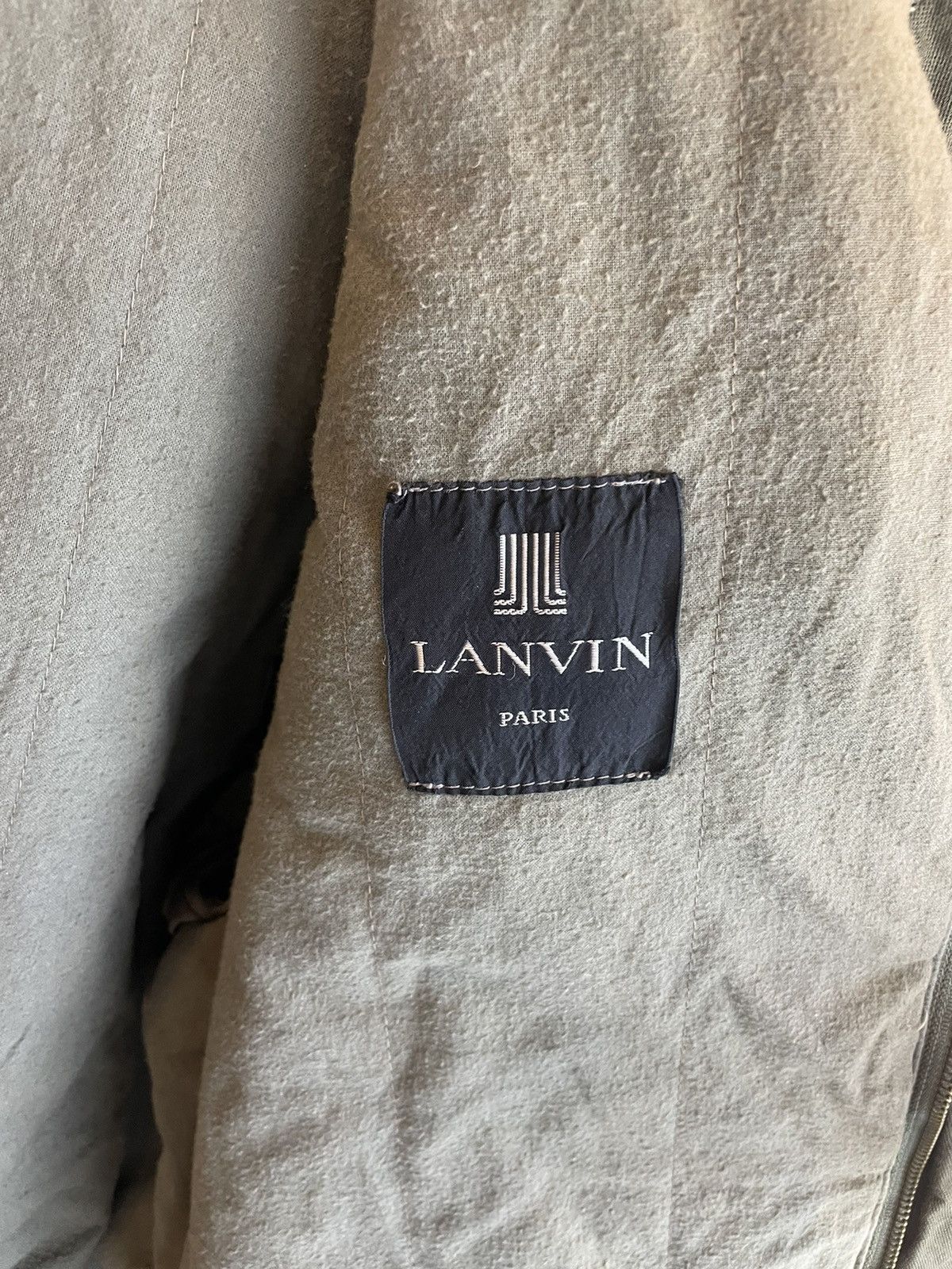 Lanvin × Vintage Vintage Lanvin Zipper Jacket olive Size US M / EU 48-50 / 2 - 5 Thumbnail