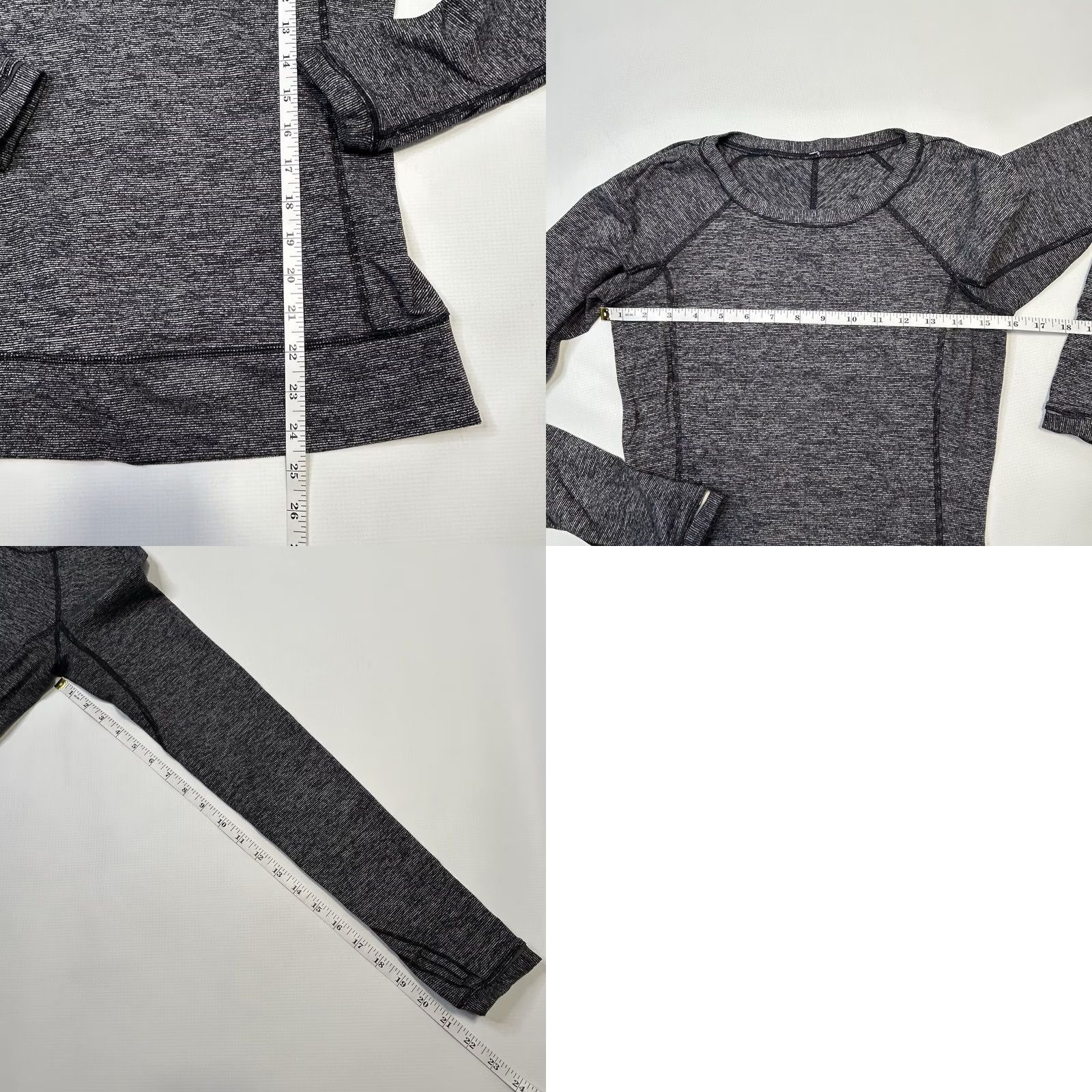 Lululemon Lululemon Race Your Pace Long Sleeve Shirt Women’s Size 4 Black Striped Slim Raglan Reflective Pocket Size S / US 4 / IT 40 - 9 Thumbnail