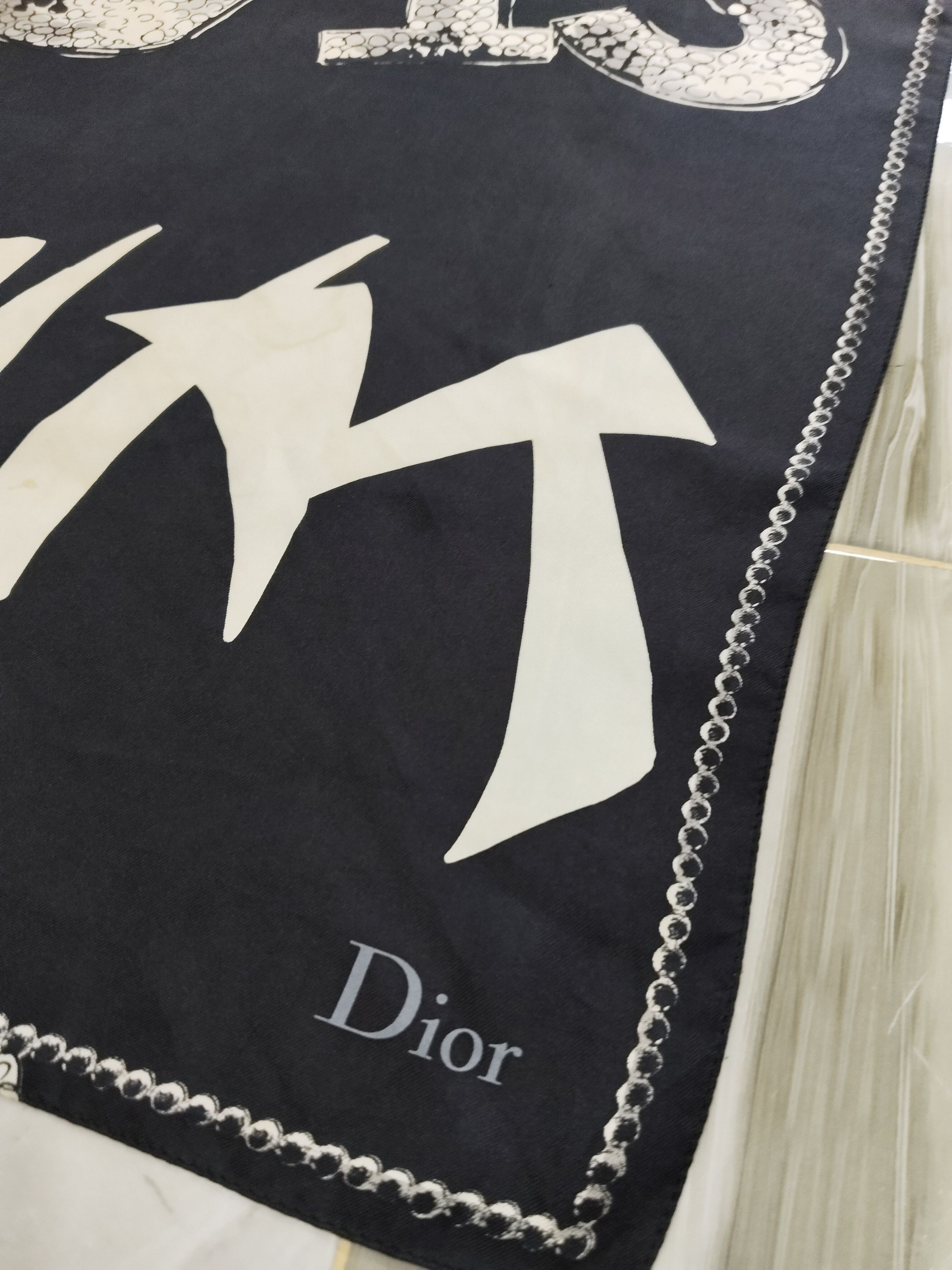 Christian Dior Monsieur × Dior × Vintage Dior Silk Scarf Made in Italy Size ONE SIZE - 3 Thumbnail