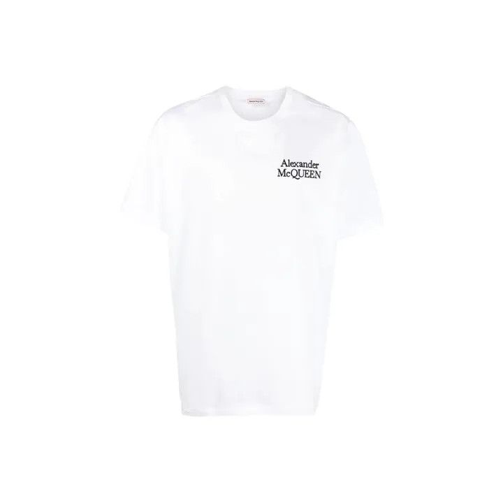 Alexander McQueen Alexander McQueen SS22 White Logo Print T-Shirt 0079 Size US XL / EU 56 / 4 - 1 Thumbnail
