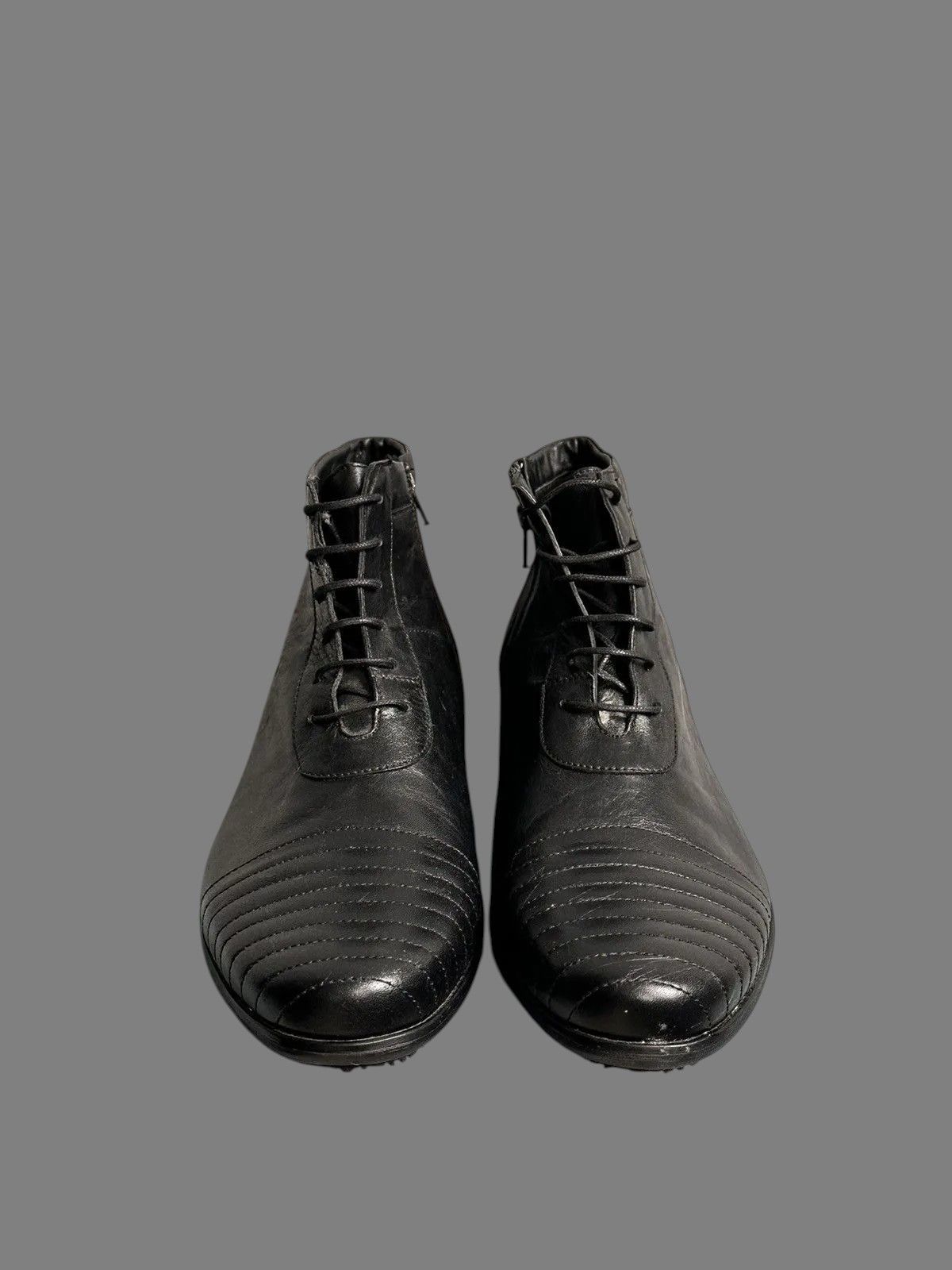 Other AS98 Leather High Combat Boots Rick Owens Guidi Western Size US 11 / EU 44 - 3 Thumbnail