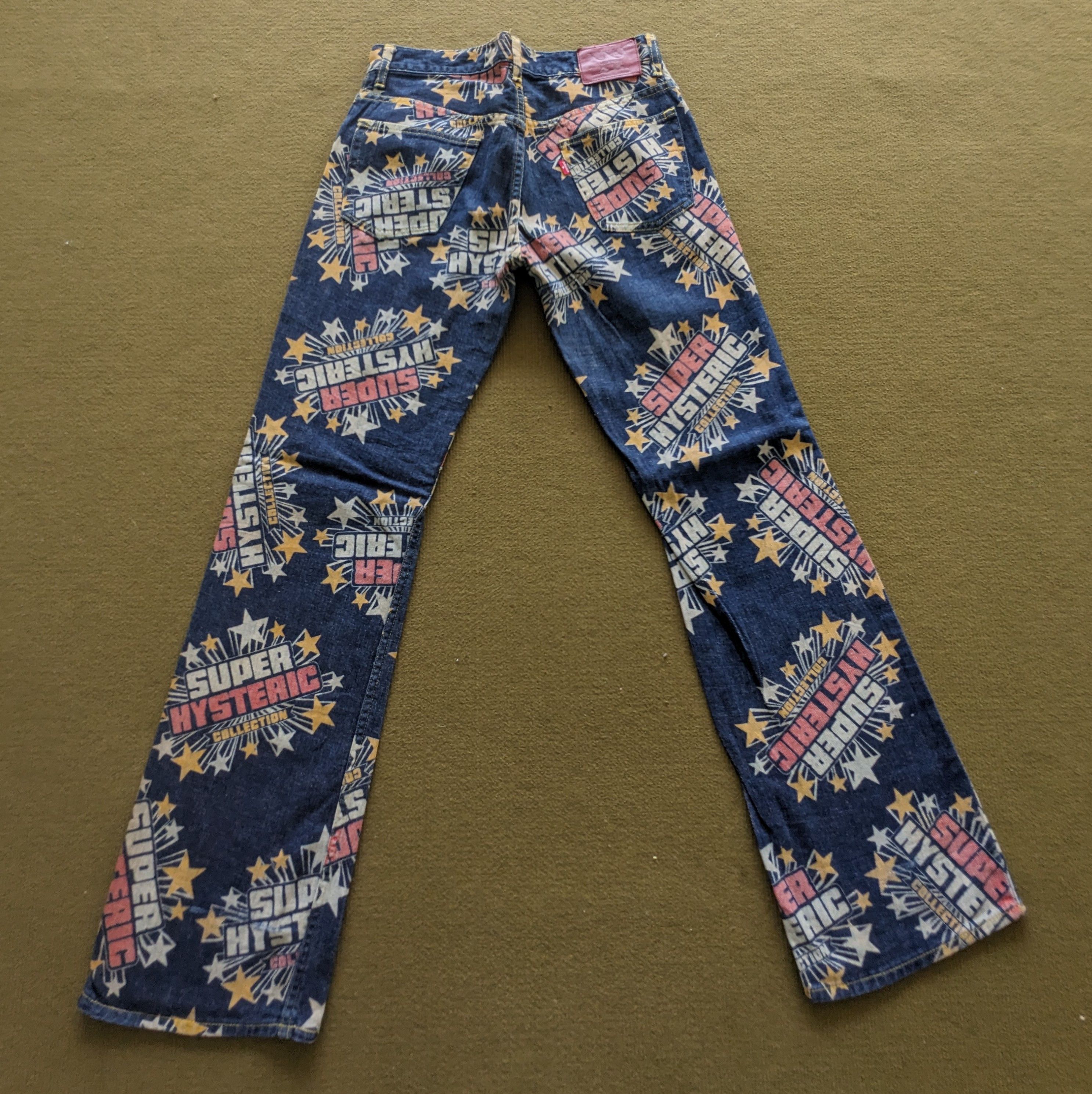 Hysteric Glamour Vintage HYSTERIC GLAMOUR KINKY Overprinted Denim Jeans Size US 29 - 2 Thumbnail