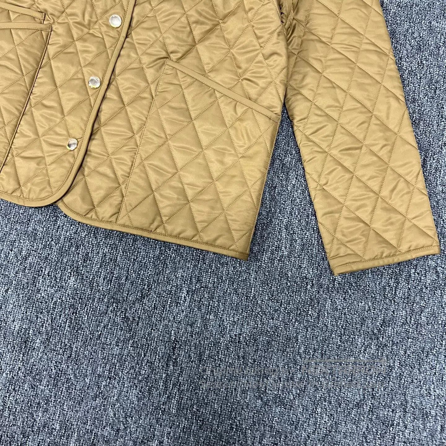 Burberry BURBERRY Raster quilting; Golden cotton jacket| Size S / US 4 / IT 40 - 4 Thumbnail