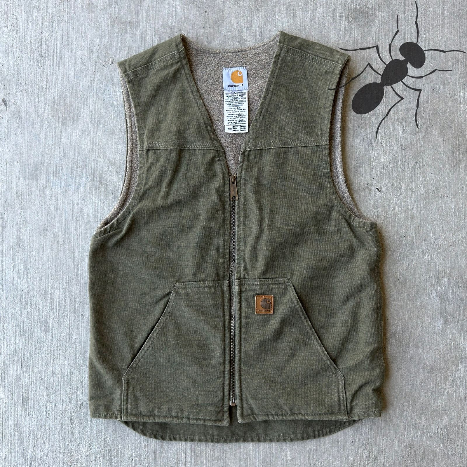 Carhartt × Vintage Carhartt V26 LOV green work wear vest Size US S / EU 44-46 / 1 - 1 Thumbnail