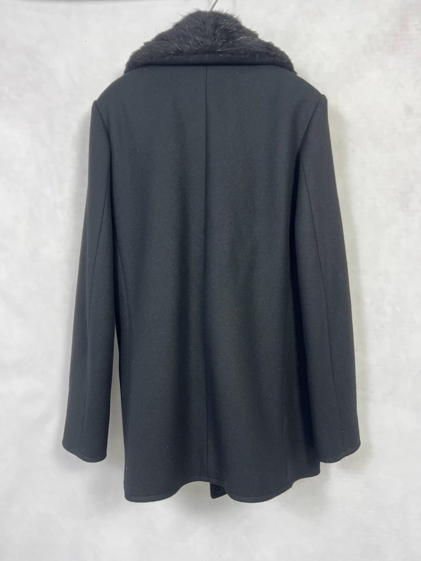 Saint Laurent Paris SLP 16FW Black Anchor DB Wool Fur Collar Men's 50 Size US M / EU 48-50 / 2 - 3 Thumbnail