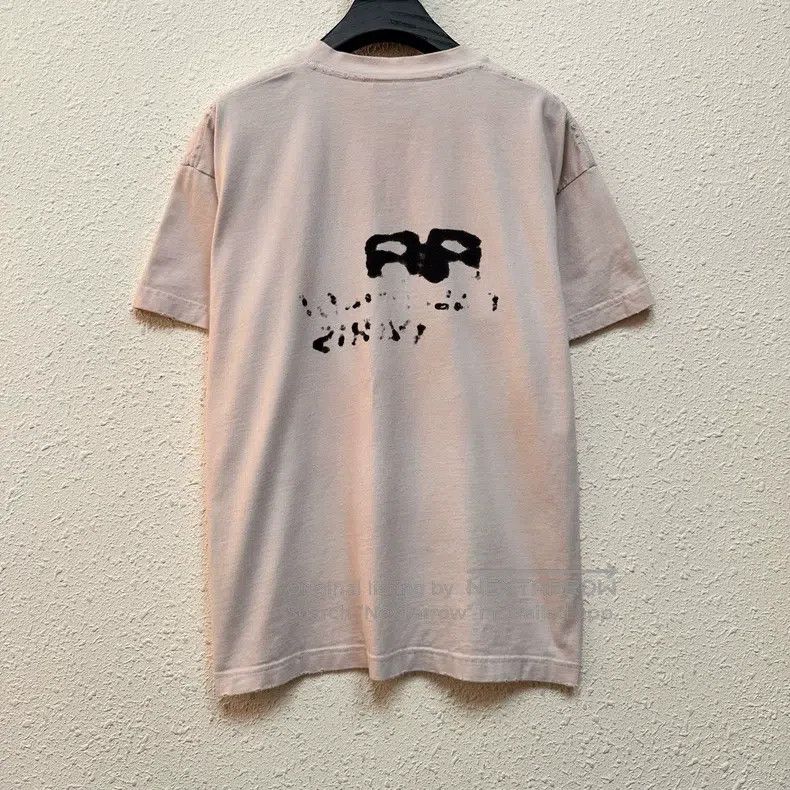 Balenciaga Balenciaga Graffiti and splash ink LOGO lotus pink short s Size US XS / EU 42 / 0 - 2 Thumbnail