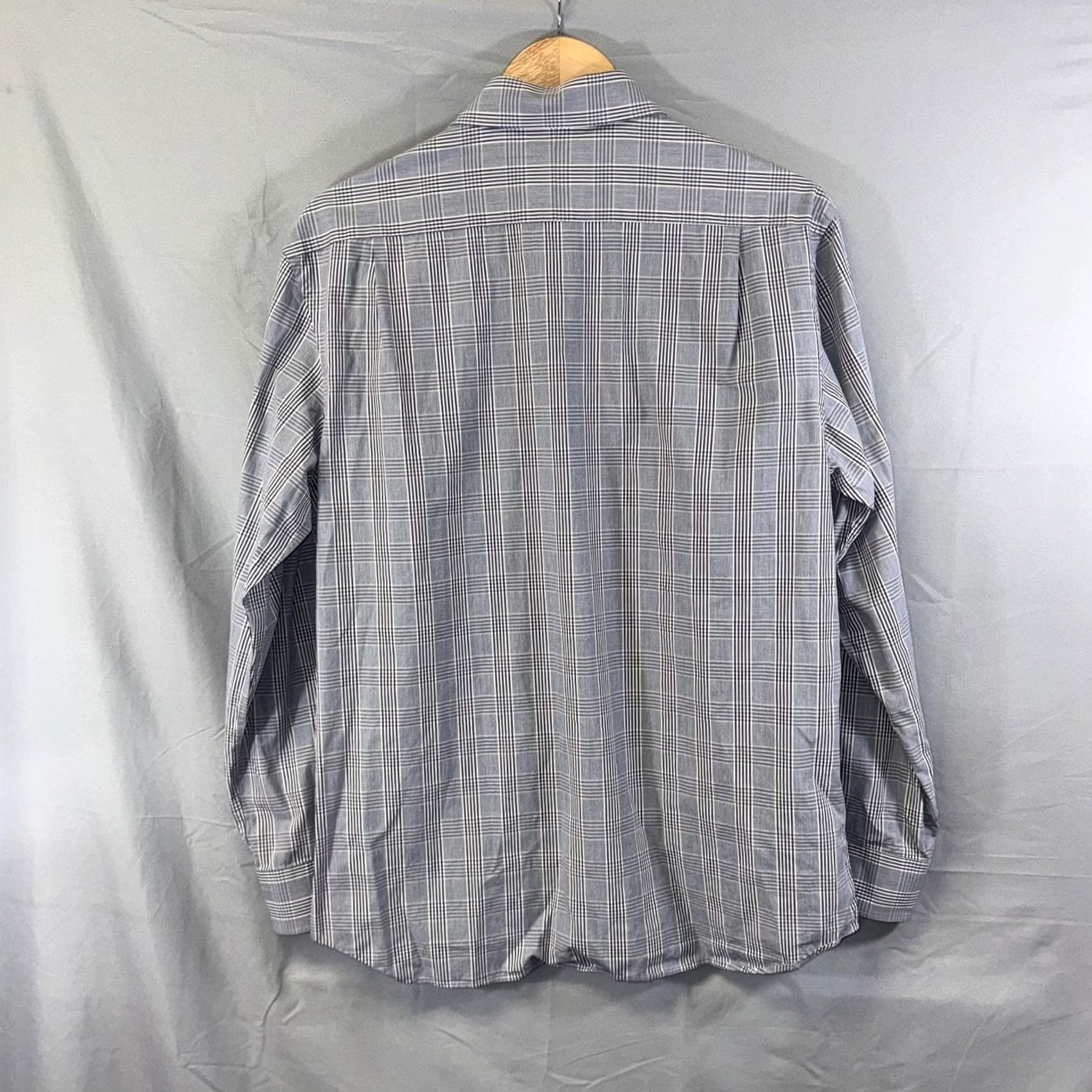 Todd Snyder Todd Snyder Shirt Mens 16.5 34/35 Blue Gray Plaid Button Down Long Sleeve L Blue Mens Size US L / EU 52-54 / 3 - 2 Thumbnail