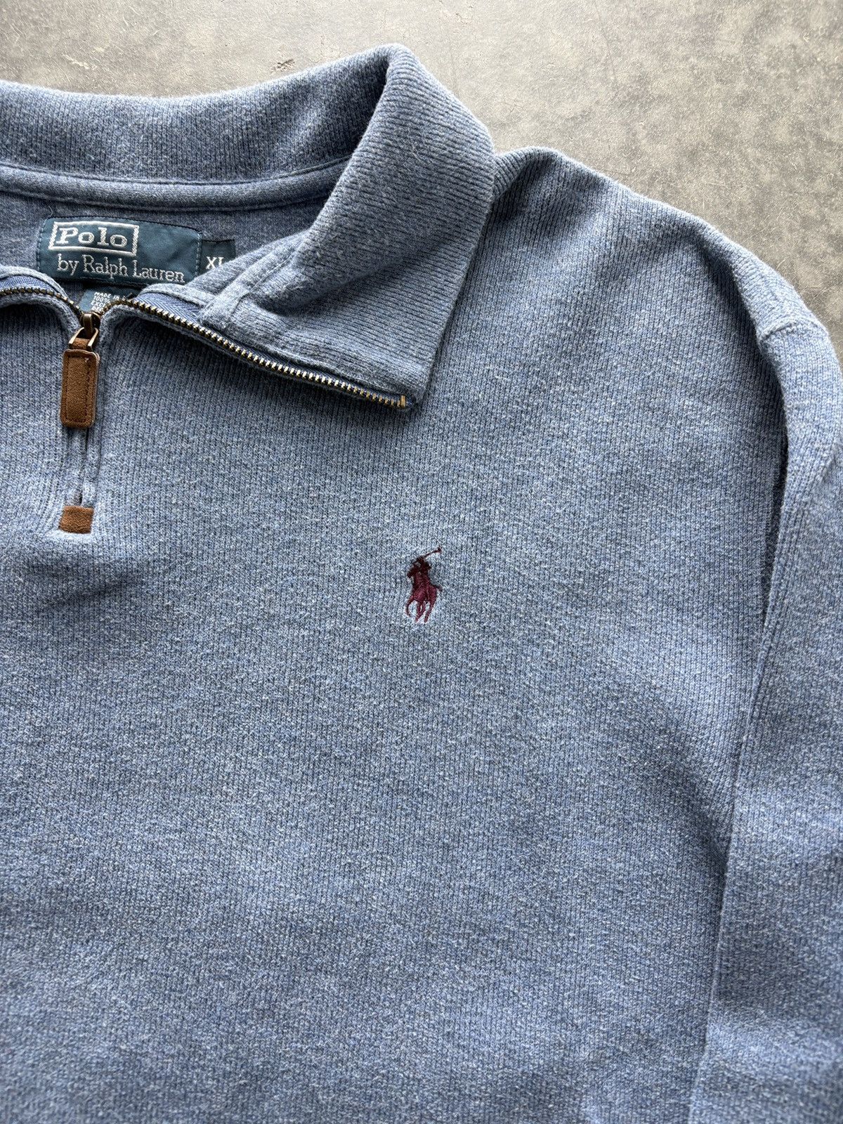 Polo Ralph Lauren Vintage Y2K Polo Ralph Lauren Quarter Zip Sweatshirt Size US XL / EU 56 / 4 - 2 Thumbnail