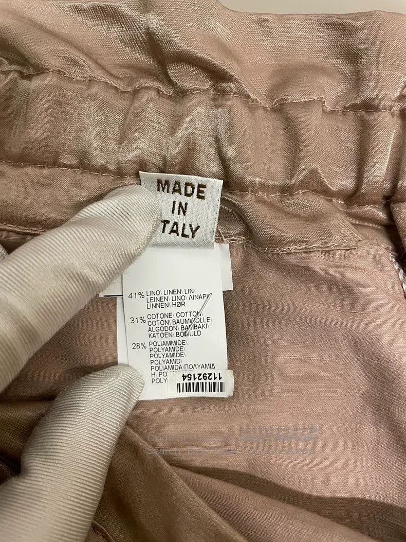 Brunello Cucinelli Brunello Cucinelli Light Pink Linen Cotton Trousers Size US 30 / EU 46 - 7 Thumbnail