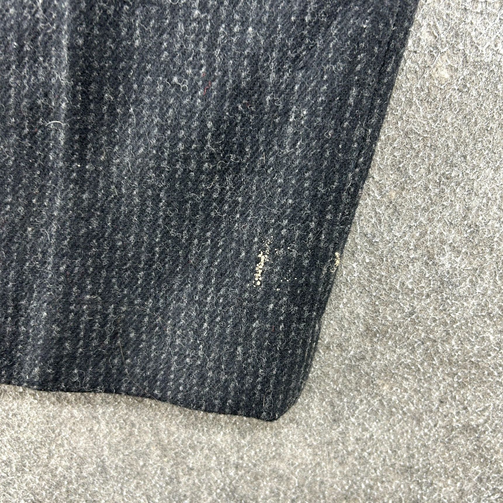Vintage VINTAGE Woolrich Pants Mens 34x28 Black Wool Tweed Striped 80s 90s Chino Straight Front Pocket Regular 34in Size US 34 / EU 50 - 3 Thumbnail