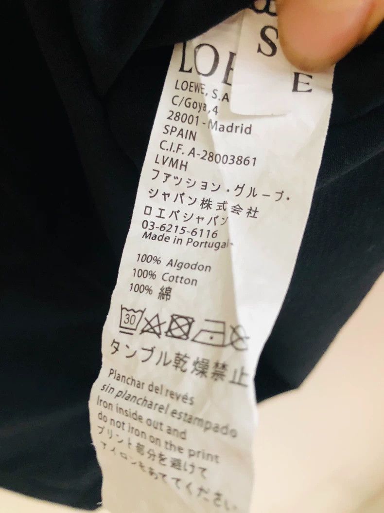 Loewe LOEWE Cotton loose LOGO embroidered short sleeve T-shirt Size US S / EU 44-46 / 1 - 4 Thumbnail