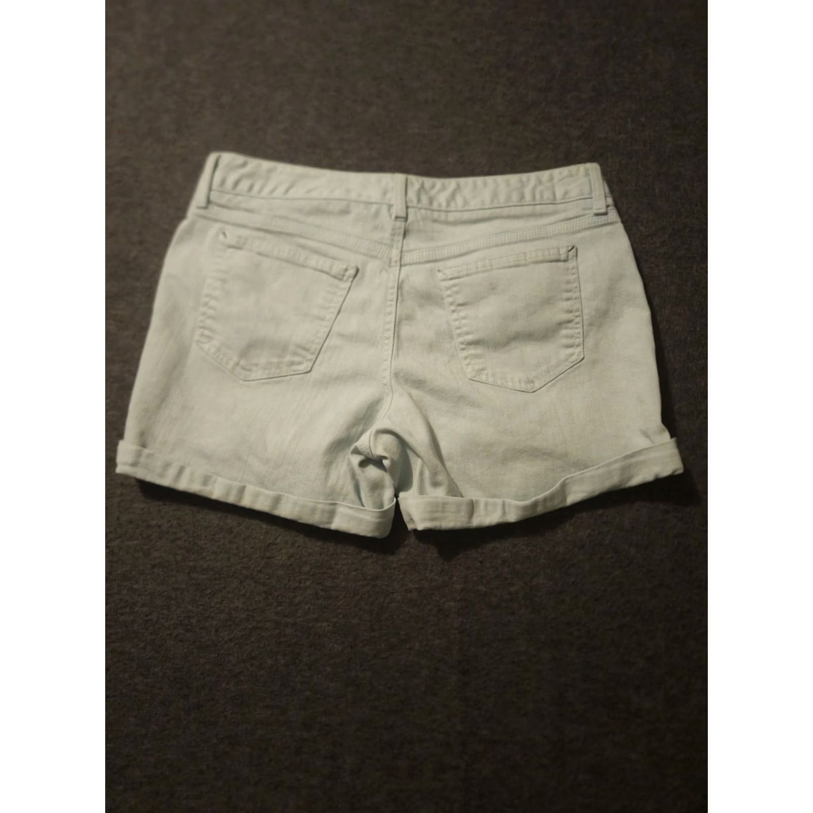 Tommy Hilfiger Tommy Hilfiger Denim Shorts Women's Mint 8 Cuffed Stretch 5-Pocket Casual Preppy Size 30" / US 8 / IT 44 - 7 Thumbnail