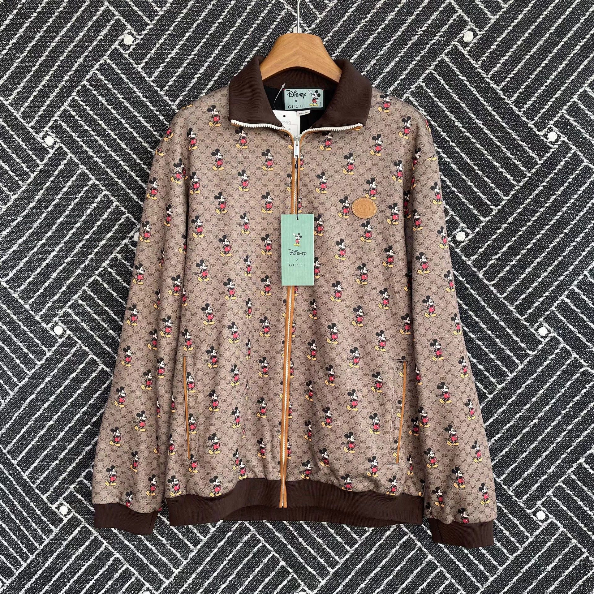 GUCCI x Disney Mickey Allover Print Brown XS Jacket