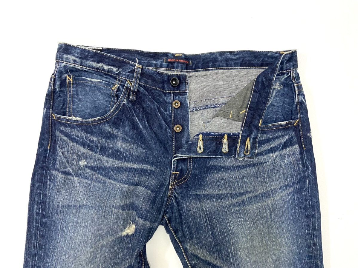 Japanese Brand BLUE WAY DISTRESSED JEANS Size US 34 / EU 50 - 14 Thumbnail