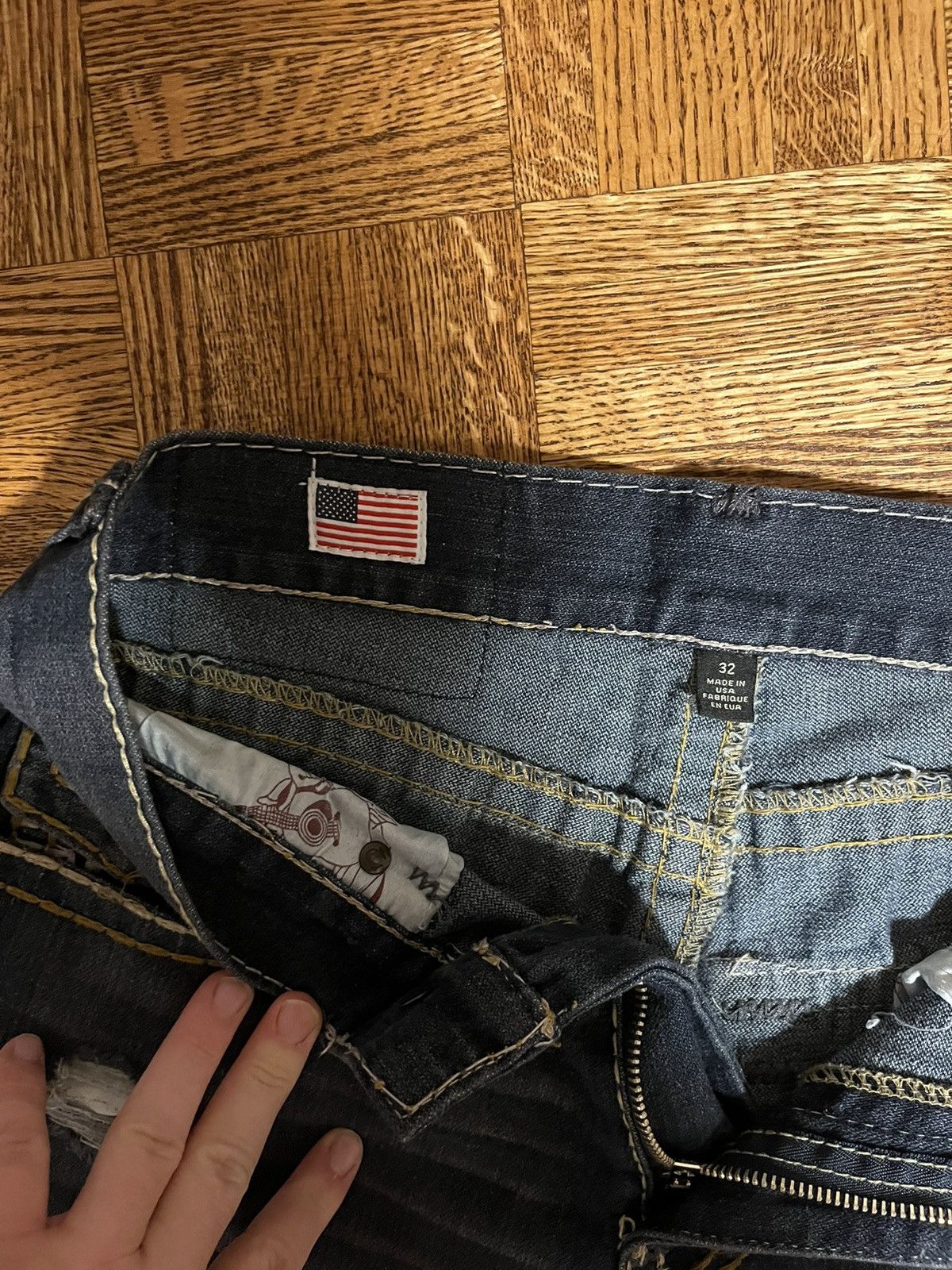 True Religion × Vintage Vintage True Religion Jeans Made in USA Size US 32 / EU 48 - 5 Thumbnail