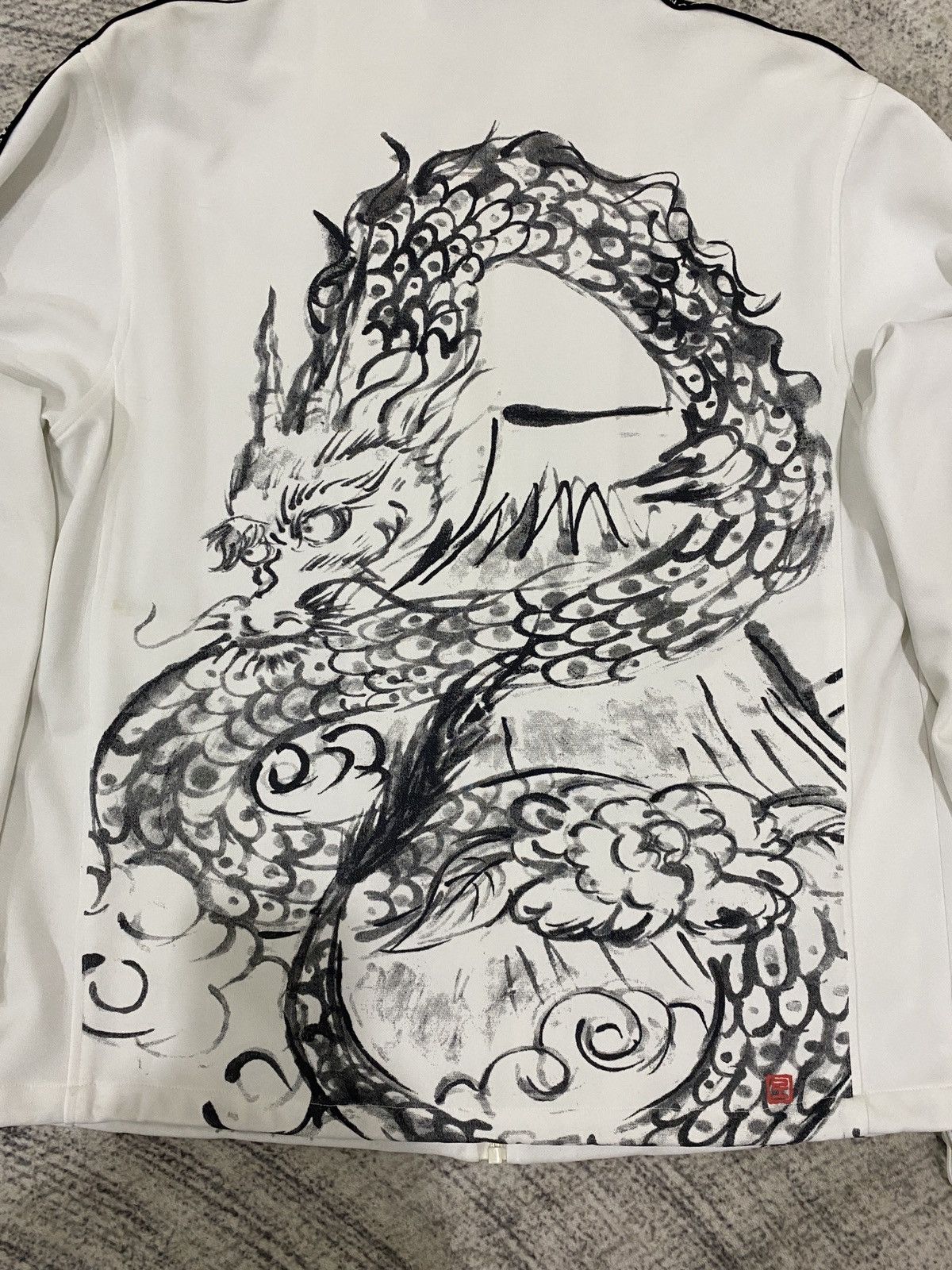 Other Grass Hither Sumi-e Dragon Japanese Streetwear Track Jacket Size US M / EU 48-50 / 2 - 8 Thumbnail