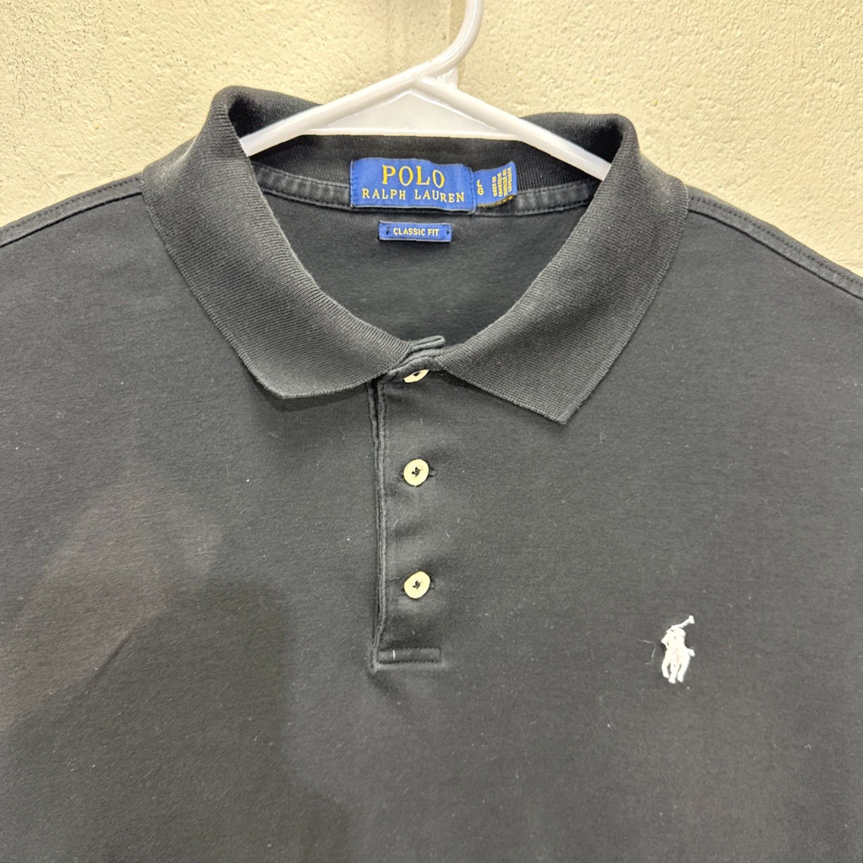 Polo Ralph Lauren VINTAGE Polo Ralph Lauren Polo Shirt Men Large Black Cotton Short Sleeve Casual Summer Size US L / EU 52-54 / 3 - 3 Thumbnail