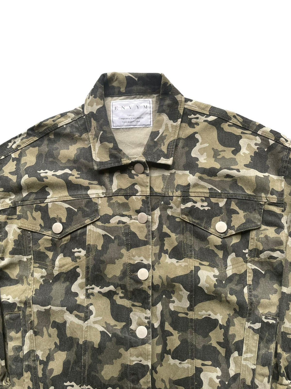 Japanese Brand Envym Camouflage Jacket Size L / US 10 / IT 46 - 3 Thumbnail