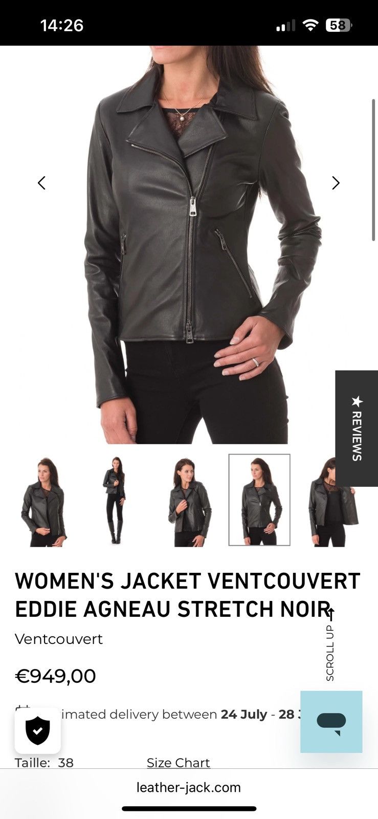 Other 90s Vintage Leather Jacket Size M / US 6-8 / IT 42-44 - 18 Thumbnail