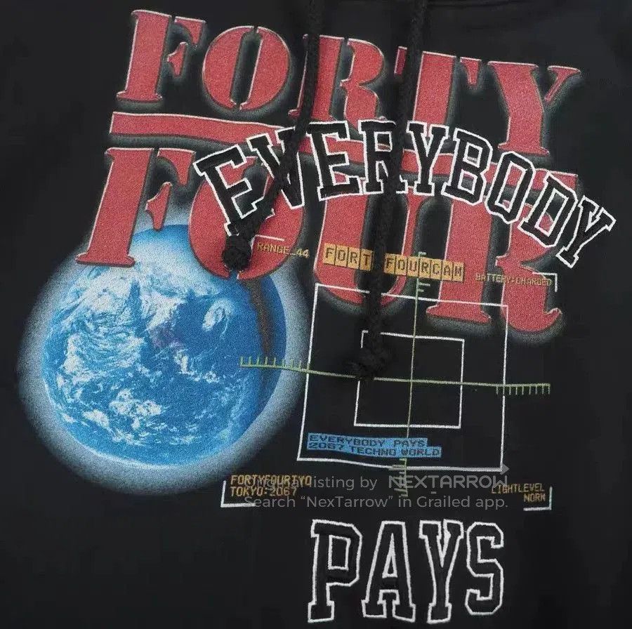 44 LABEL GROUP FortyFour Everybody Pays Hoodie. Size US L / EU 52-54 / 3 - 3 Thumbnail