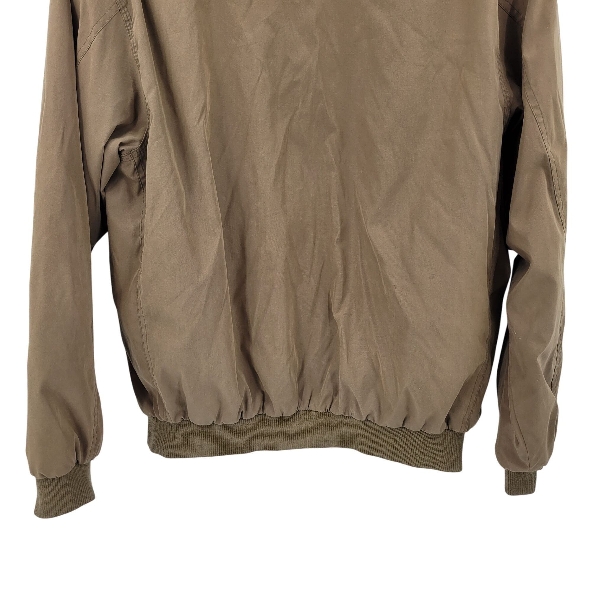 Vintage Vintage Mens Medium Tan Zip Up Bomber Dress Jacket Neutral C Size US M / EU 48-50 / 2 - 9 Thumbnail
