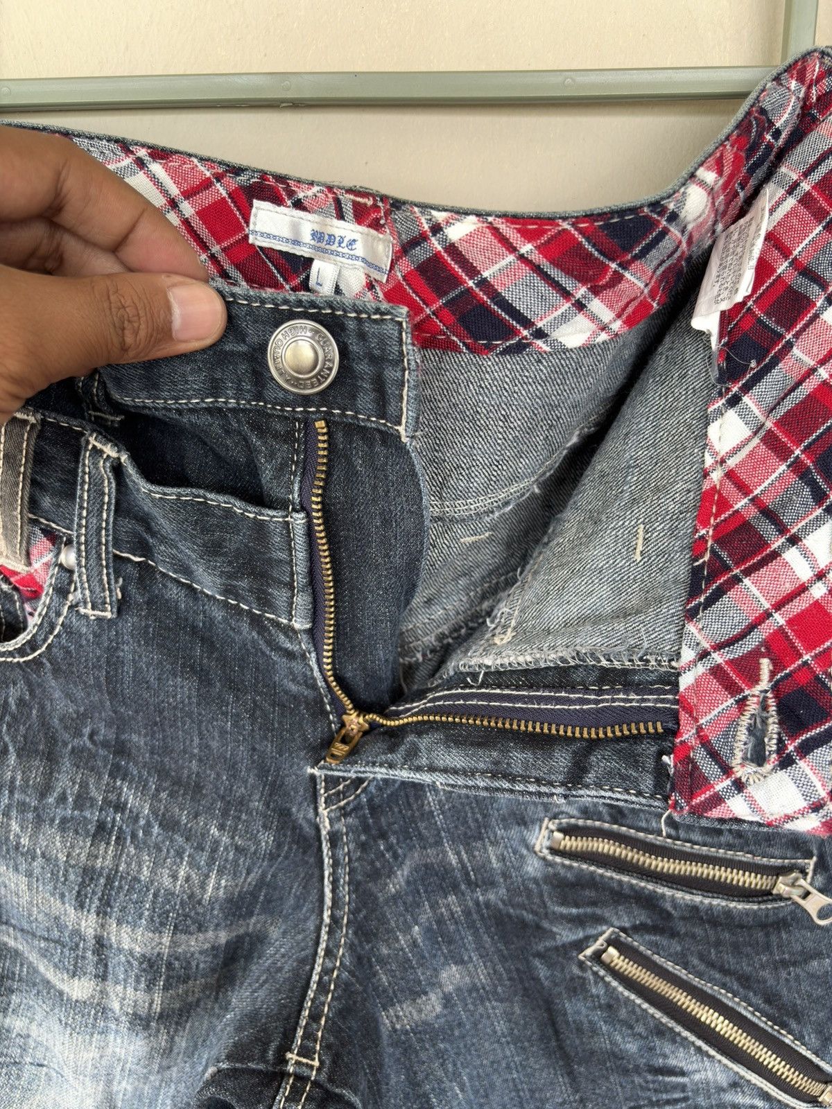 Japanese Brand Japanese High Quality Guarented Double Waist Streetwear Size US 33 - 15 Thumbnail