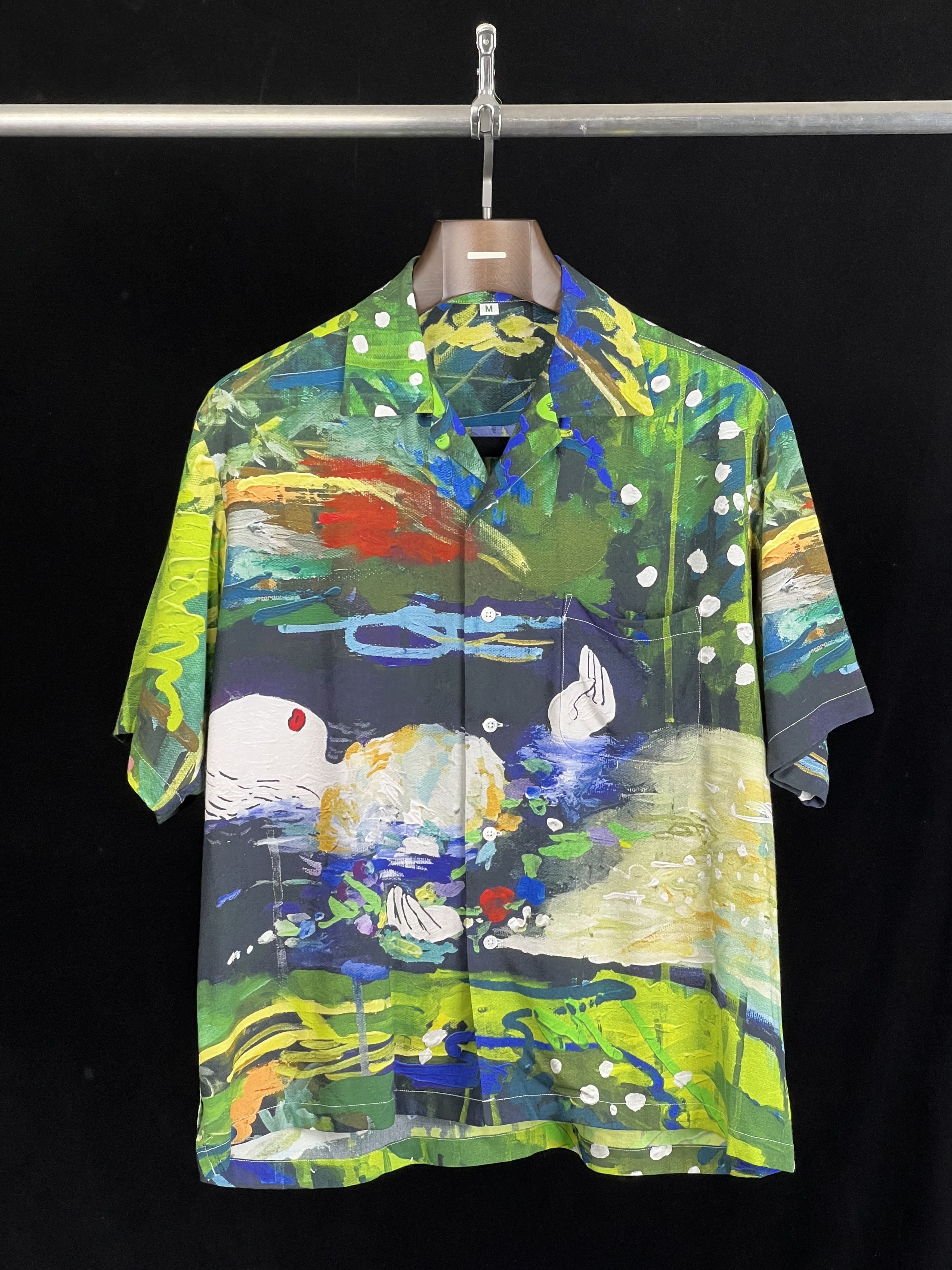 Japanese Brand UNWORN* JP Artist Painting shirt short sleeve Size US M / EU 48-50 / 2 - 1 Thumbnail