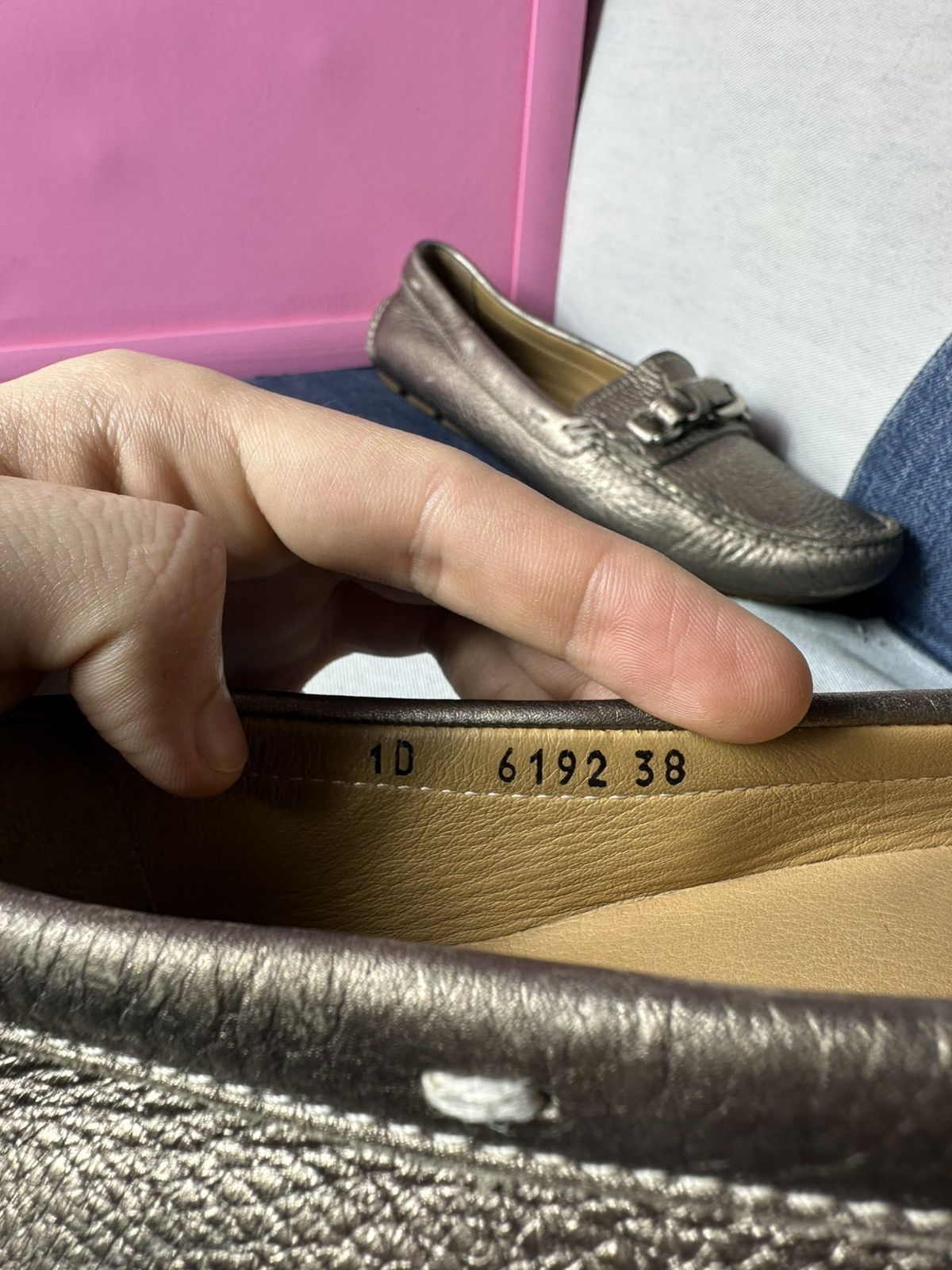 Prada Prada Leather Flats Loafers Logo Buckle Shoes Vintage Size US 8 / IT 38 - 24 Thumbnail