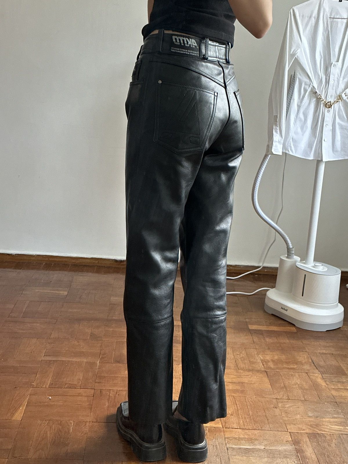 Vintage Real leather pants Akito sizeS 28 Size 28" / US 6 / IT 42 - 12 Thumbnail