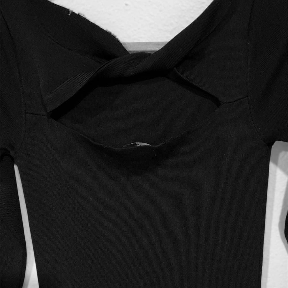ZARA Black Long knit Dress Size M