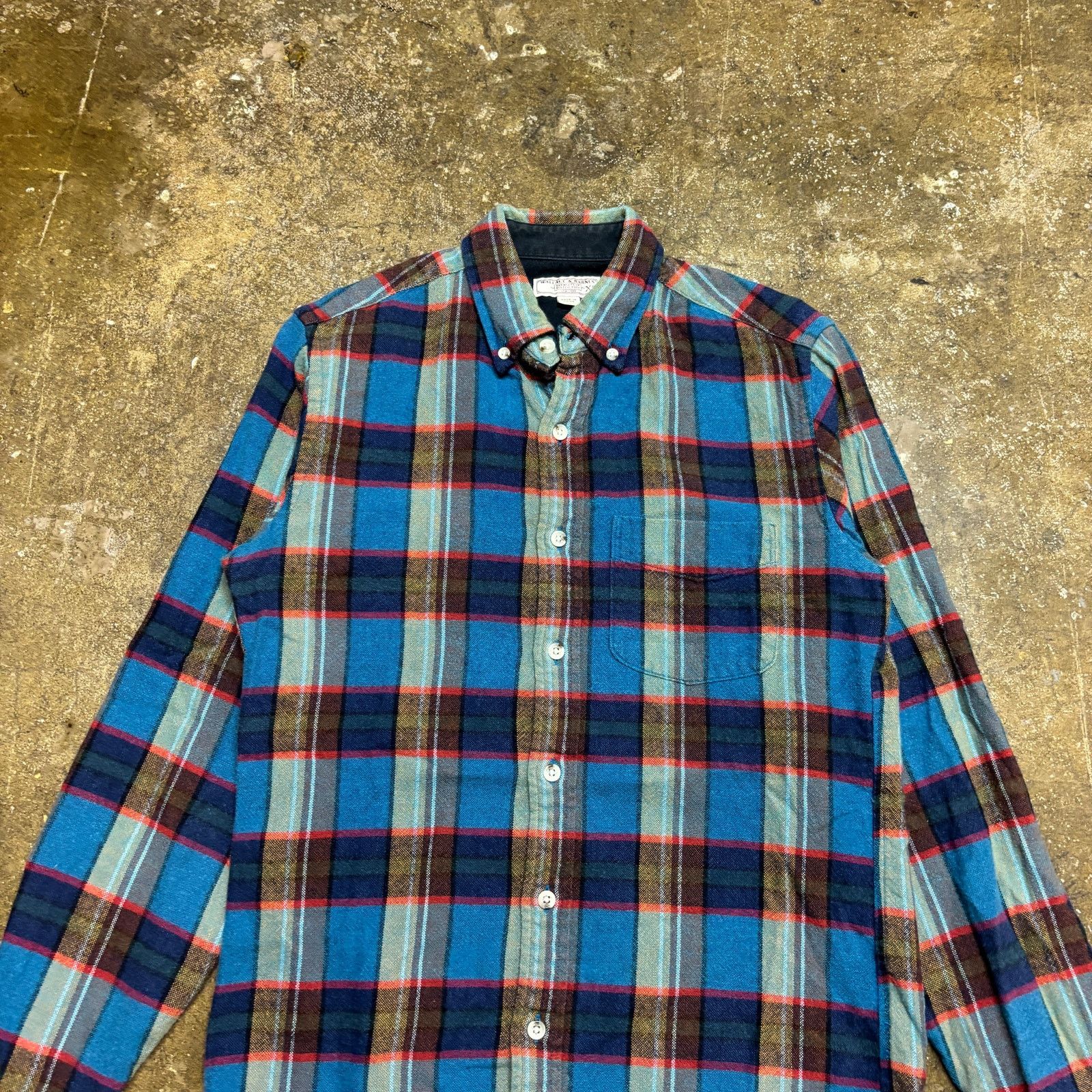 J.Crew × Wallace & Barnes Wallace & Barnes J. Crew Plaid Flannel Button Up Men's XS Size US XS / EU 42 / 0 - 2 Thumbnail