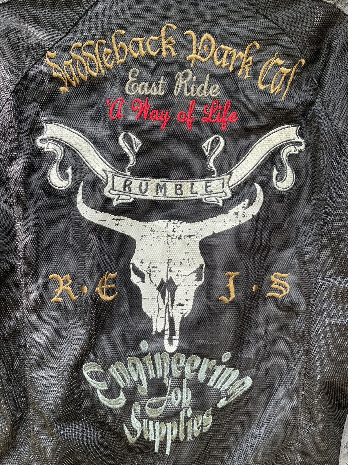 Vintage The Rumble Mesh Motorcycle Jacket California State Design Size US M / EU 48-50 / 2 - 3 Thumbnail