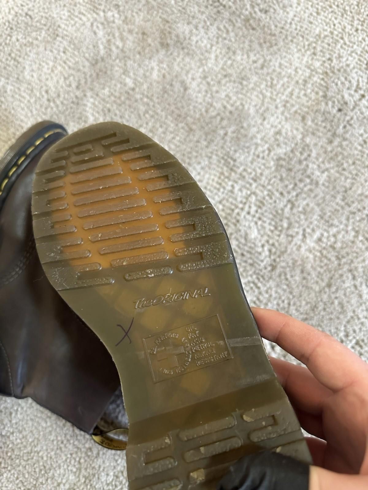 Dr. Martens Boots Dr. Martens 1460 Leather Brown Sz 39-40 Size US 8 / IT 38 - 7 Thumbnail