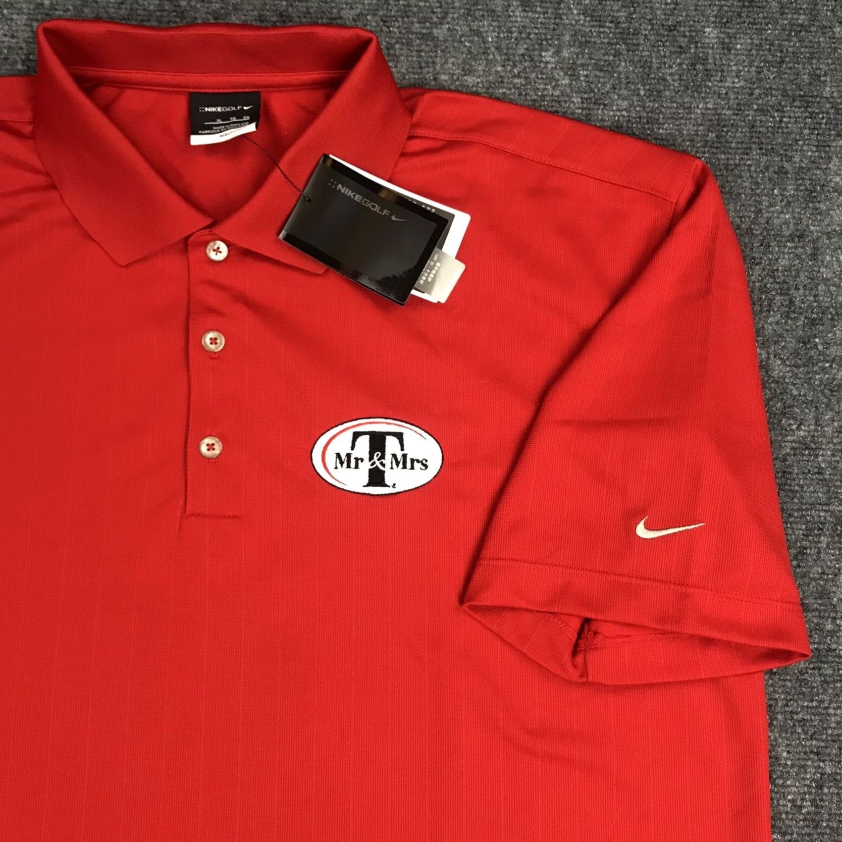 Nike NWT Nike Dri-fit Golf Polo Shirt Men’s XL UV Protective Embroidered Swoosh Shirt XL Men Red Nike Golf Swoosh Mens Size US XL / EU 56 / 4 - 4 Thumbnail