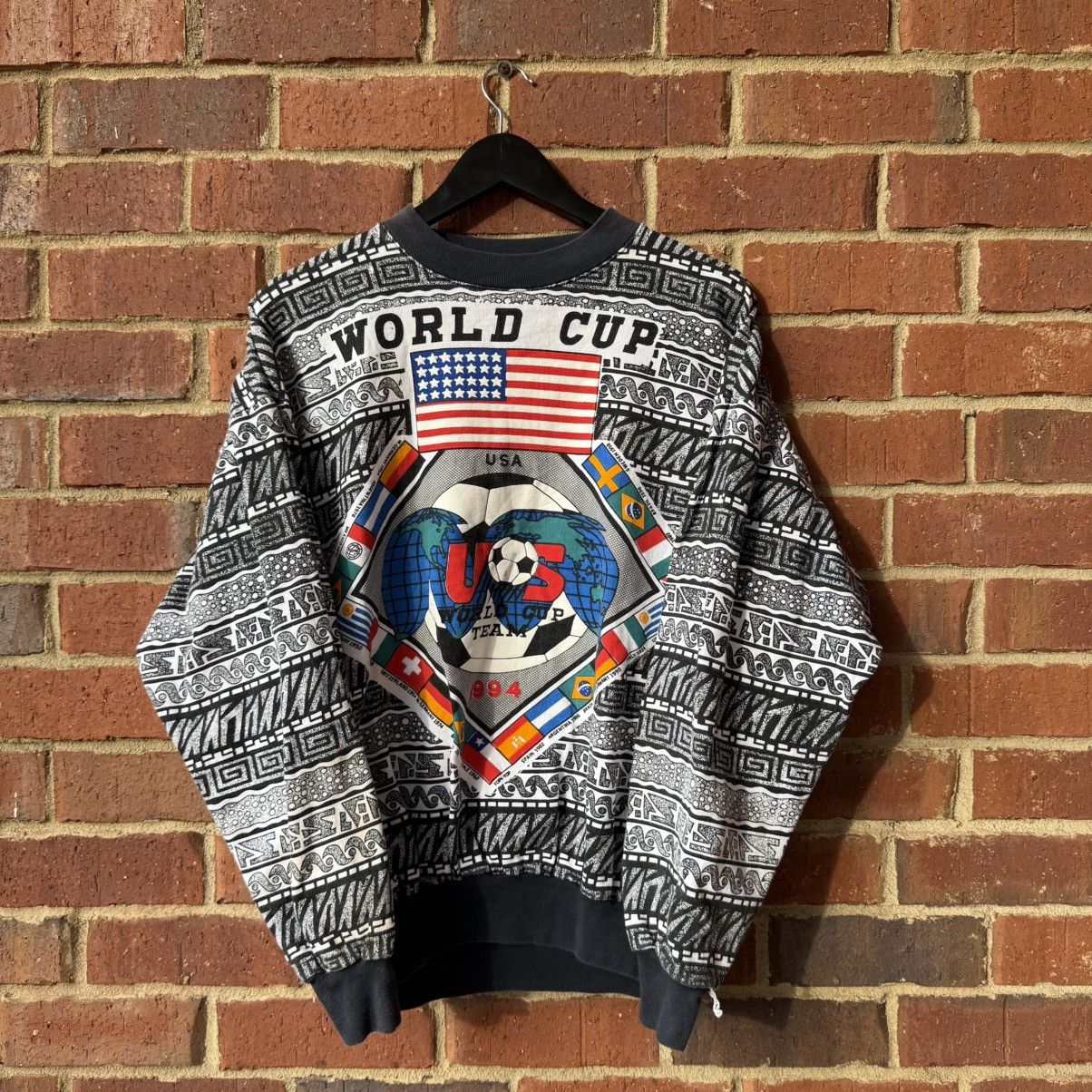 Vintage 1994 USA World Cup All Over Print Crewneck