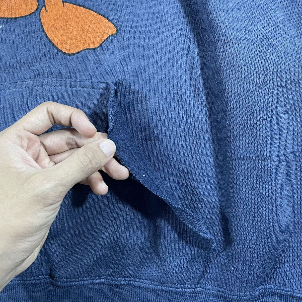 Vintage Vintage Hoodie 90s Tultex Donald Duck “ Distressed “ Size US L / EU 52-54 / 3 - 10 Thumbnail