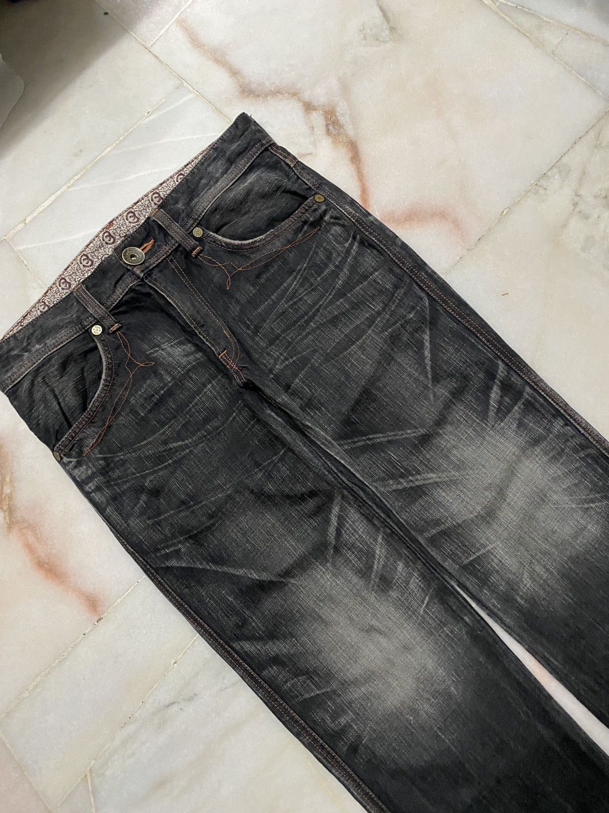 Edwin 💥Rare Vintage 90s Style Edwin Stone Washed Sick Faded Jean Size US 32 / EU 48 - 6 Thumbnail