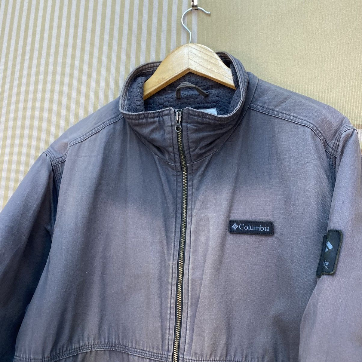 Japanese Brand 🫶Vintage Distressed Columbia Shearling Blanket Jacket Size US M / EU 48-50 / 2 - 15 Thumbnail