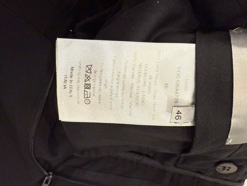 Dior Dior Black classic suit casual pants 2502-Nextarrow Size 46R - 2 Thumbnail