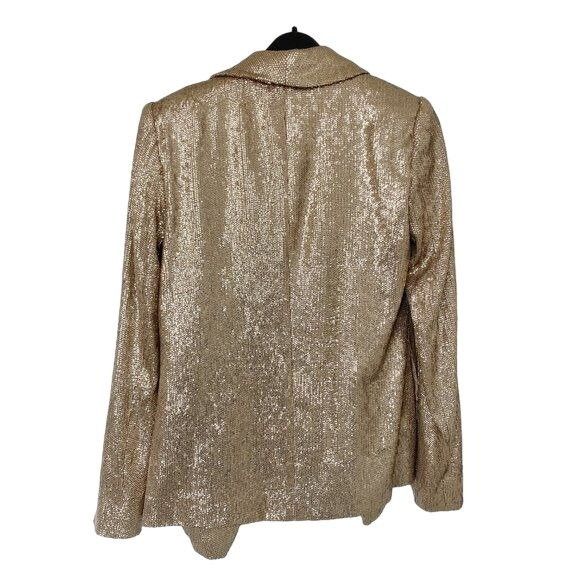 Rachel Zoe Rachel Zoe Lena Sequin Embellished Draped Jacket Size XS / US 0-2 / IT 36-38 - 4 Thumbnail