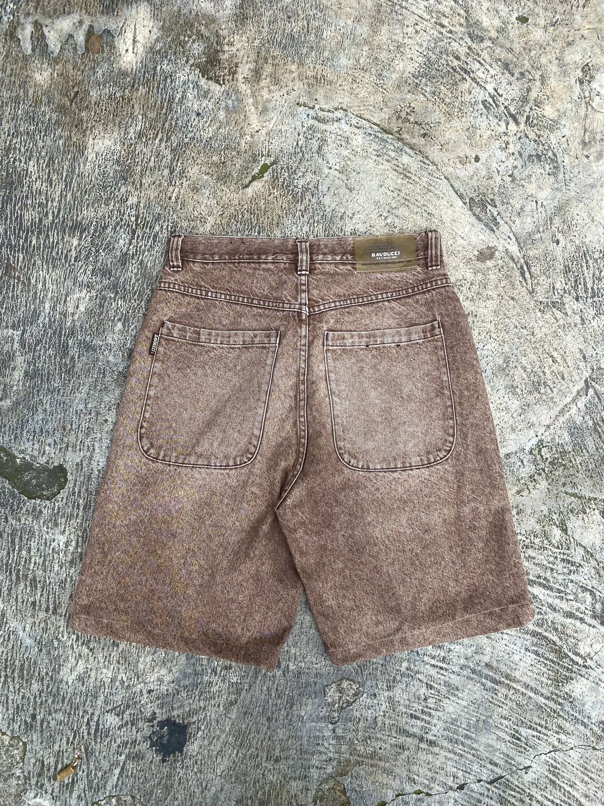 Japanese Brand × Vintage Vintage Davoucci denim shorts brown Y2K Size US 33 - 2 Thumbnail