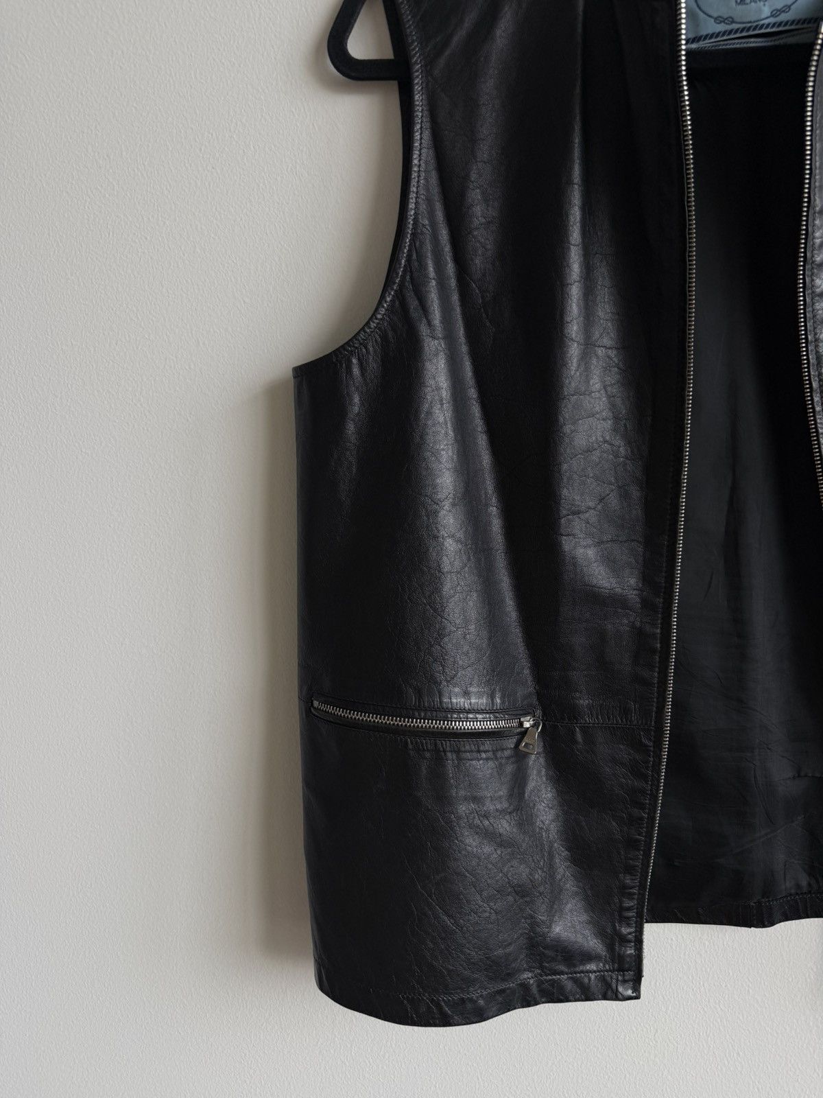 Prada 2000s Leather Vest (runway) Size US M / EU 48-50 / 2 - 2 Thumbnail